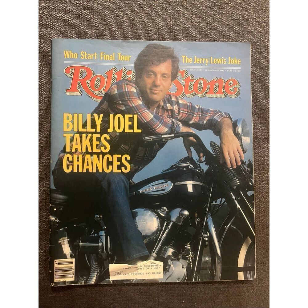 Rolling Stone Magazine Billy Joel Takes Chances Issue No. 381 October 28, 1982